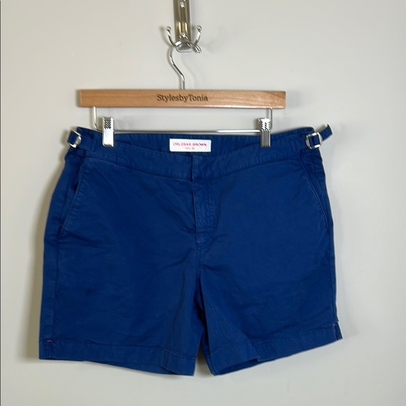 Orlebar Brown Bulldog Mid Length Swim Short In Navy Blue Pockets Sz 36 - Picture 3 of 11